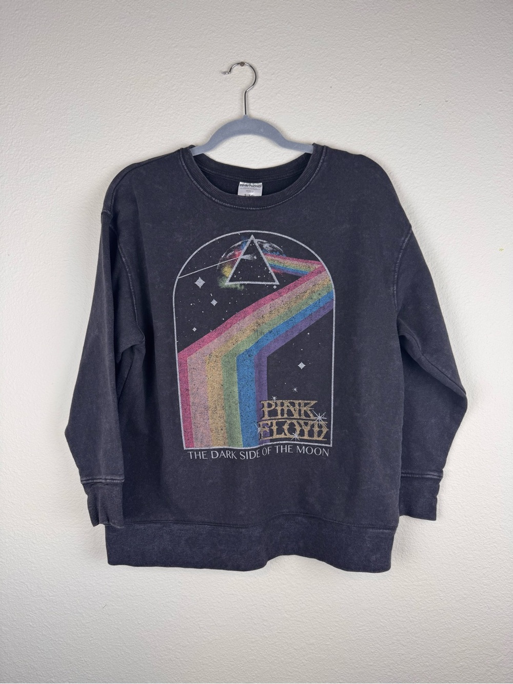 Pink Floyd The Dark Side of the Moon Graphic Crewneck Sweatshirt – Women’s S 4-6